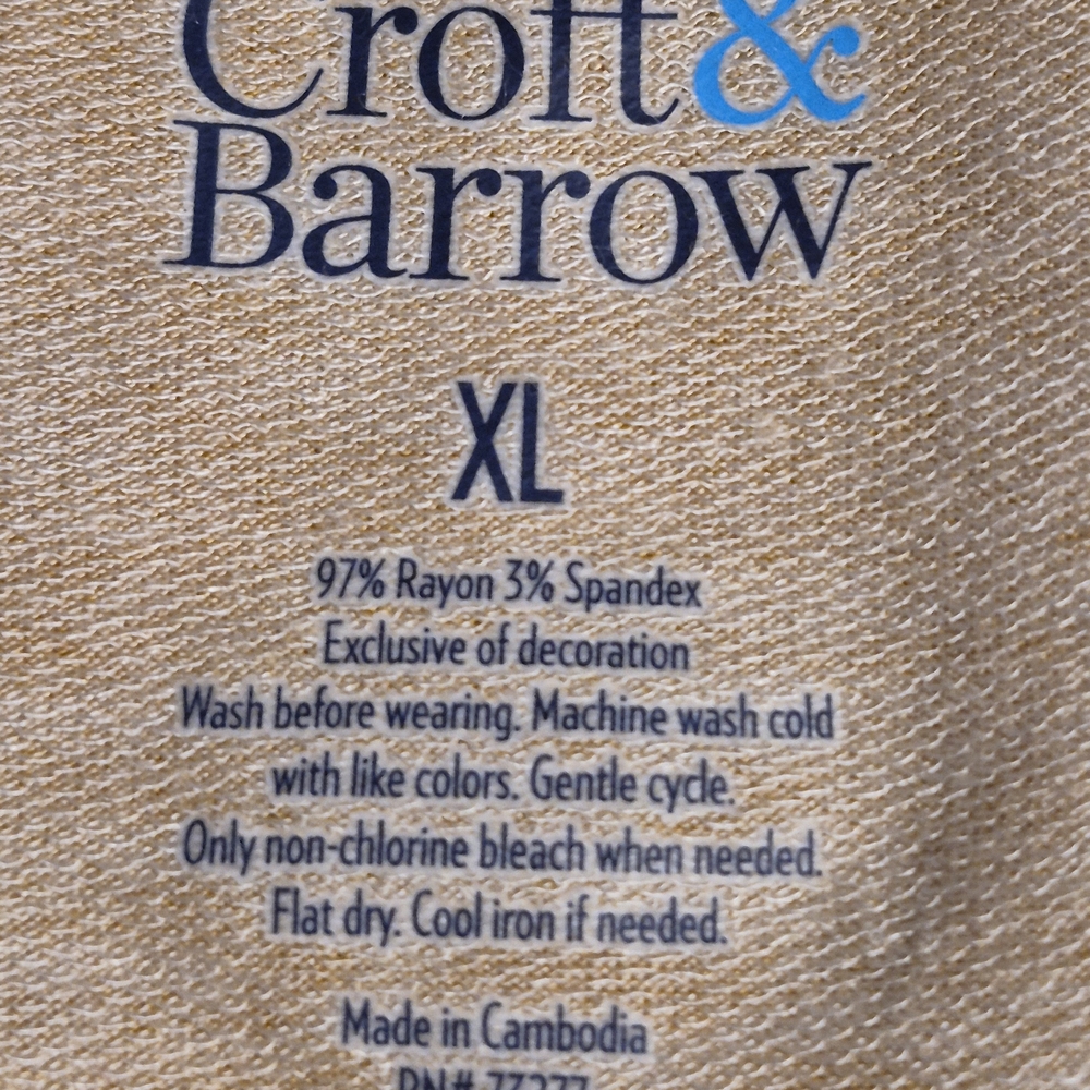 Croft & Barrow XL Bohemian Yellow Floral Blouse - Picture 4 of 8